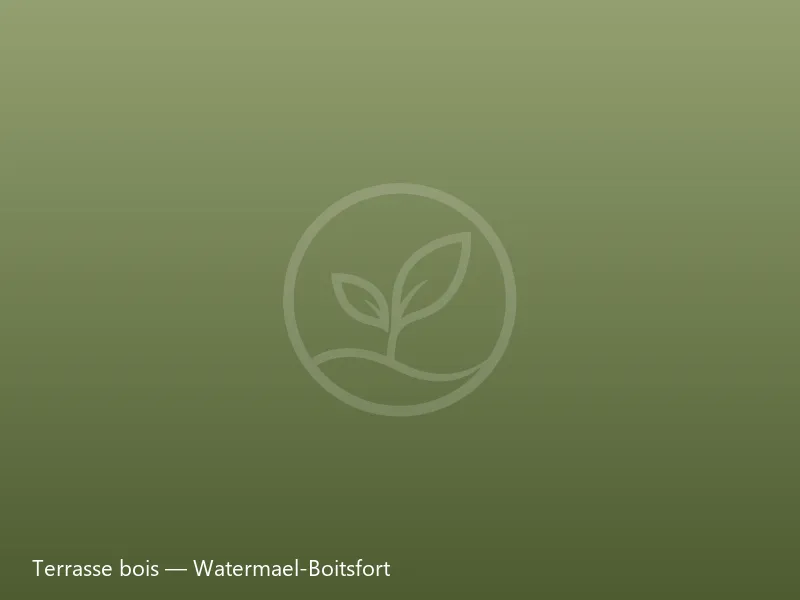 Terrasse en bois exotique sur structure ventilée construite par Only Way Garden à Watermael-Boitsfort